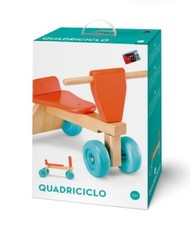 Carrello primi passi multiattività  in legno  + quadriciclo