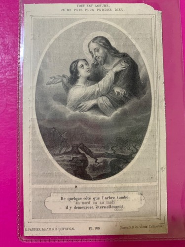 Santino holy card gesù con - holy, card,