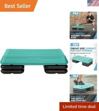 Piattaforma a gradini multifunzione per esercizi con opzioni di altezza e tacca di resistenza