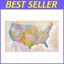 Mappa gigante USA vibrante