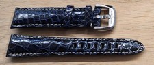 BREITLING NAVITIMER CINTURINO WATCH STRAP mm.20/18 GENUINE CROCODILE + BUCKLE