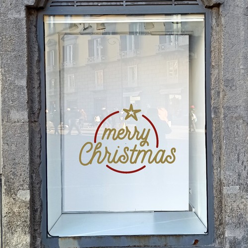Natale vetrofanie natalizie - natale,