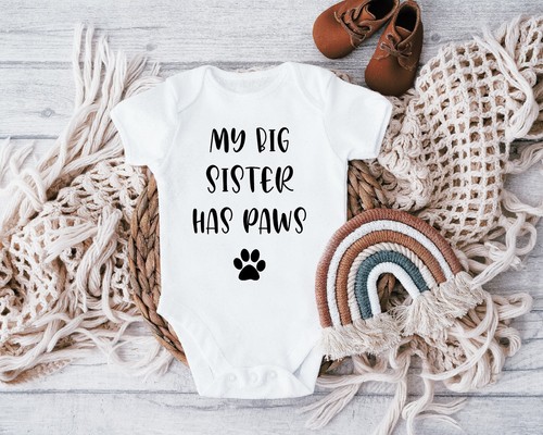 Sister has paws baby - has,
