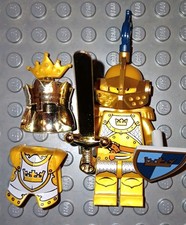 Lego minifigure gold king - lego,