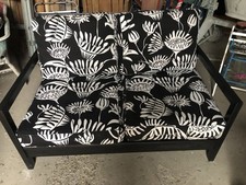 Divano da giardino o terrazzo a 2 posti in legno inclinabile