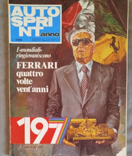 AUTOSPRINT 77' 1977 ANNUARIO YEARBOOK SPECIALE SUPPLEMENTO FERRARI MONDIALE