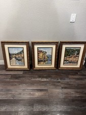 3 dipinti olio su tela