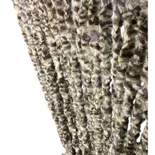 Tenda in Ciniglia Bicolore Beige e Marrone Soffio - Protezione Insetti, Semitras