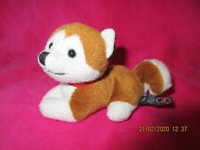 TRUDI:PELUCHES SWEET N 94 CANE/DOG SIBERIAN HUSKY BIANCO/FULVO.MADE IN ITALY