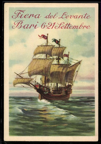 Cartolina bari fiera del - fiera,