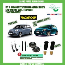 KIT 4 AMMORTIZZATORI FIAT GRANDE PUNTO EVO 199/500L + SUPPORTI +TAMPONI