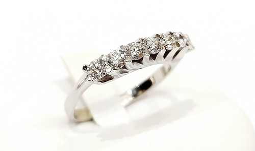 Anello veretta diamanti in - diamanti,