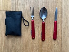 Posate da campeggio portatili con custodia