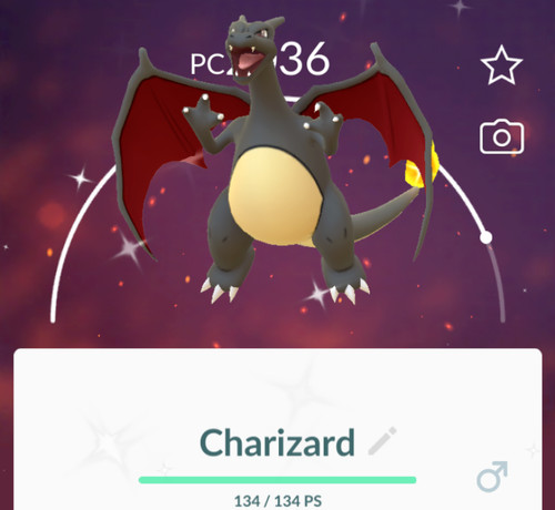 Shiny charizard p t c - shiny,