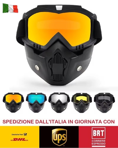 Occhiali moto rimovibili - da,