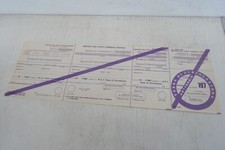 bollo tassa di circolazione ACI 1970 autoradio da compilare