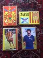 LOTTO DI 4 QUADRETTI DELL'US CATANZARO 1929 E PALANCA.NO ULTRAS.CM 20 X 30 CIRCA