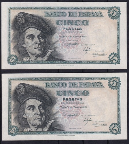 Pareja correlativa pesetas - correlativa, 5