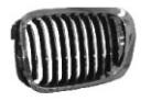 GRIGLIA MASCHERA RADIATORE SX CROMATA/NERA BMW SERIE 3 E46 COUPE' 1998-2001
