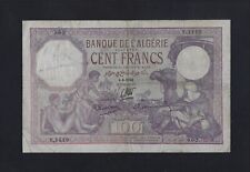 ALGERIA 100 Franchi 1936 P-81