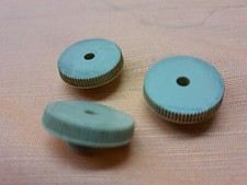 x3 MANOPOLE Usate Ricambio Vintage Originali TV D'EPOCA a Valvole COME IN FOTO