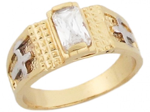 Anello bambino oro bicolore