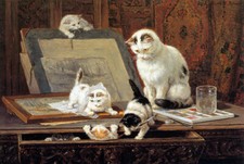 Quadro arte olio Henriette