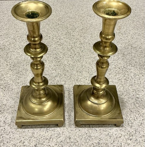 Portacandele vintage ottone