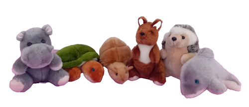 Peluche lotto 6 animali - lotto,
