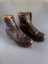 TIMBERLAND BOOT COMPANY stivali Tackhead pelle marrone suola Vibram UK 9 UOMO RARI