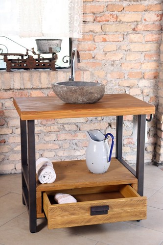 Mobile bagno industrial legno - industrial,