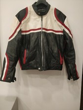 GIACCA GIUBBOTTO MOTO VERA PELLE ANNIVERSARY 1957 FIRENZE ANNI '90 VINTAGE TG 50