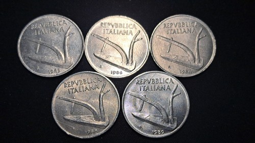 Italia 5 monete da 10 - monete,