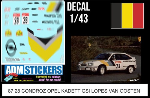 Decal 43 rally condroz - 28,