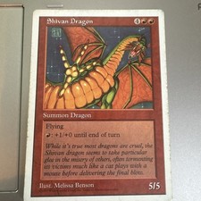 Shivan Dragon MTG Core Set 5a