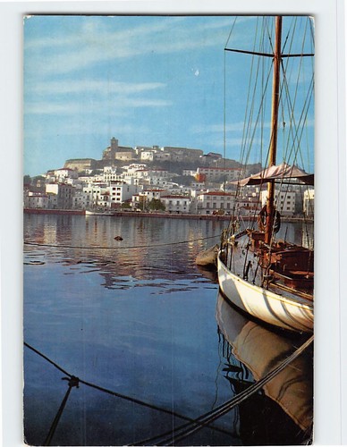 Cartolina porto ibiza - cartolina,