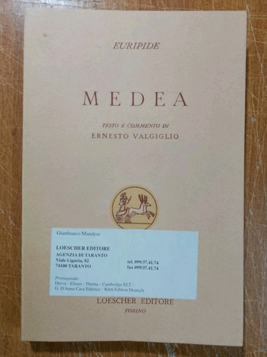 Loescher euripide medea - loescher,,