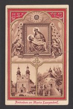 Maria Lanzendorf - Antico quadro di pellegrinaggio immagine devozionale immagine sacra D079