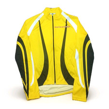 SANTINI Maglia Uomo Giallo Ciclismo Vintage Bike Maillot Jersey Size XXL