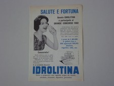 advertising Pubblicità 1960 IDROLITINA GAZZONI