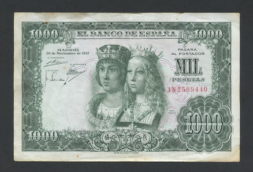Spagna banconota 1000 - spagna,