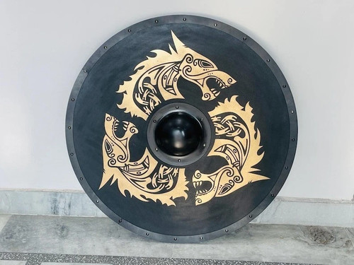 Scudo vichingo lupo - , fenrir