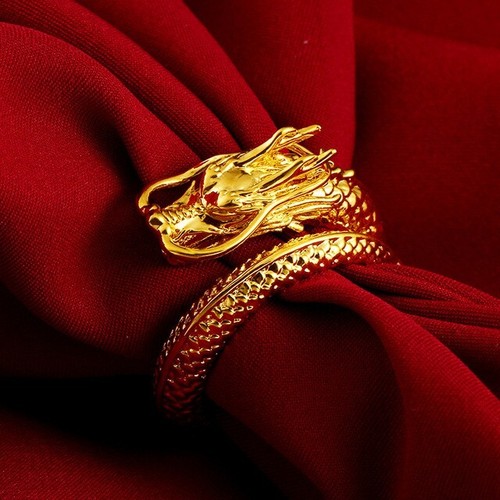 Anello drago colore oro - colore,