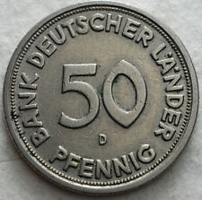 1949   GERMANY 2 X 50  PFENNIG   BANK  DEUTSCHER  LANDER   D - J 