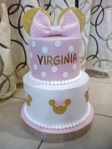 Torta finta compleanno - , minnie