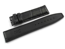 Cinturino IWC Vera Pelle Alligatore Nero 20/18mm Accessori Ricambi Elegante Top