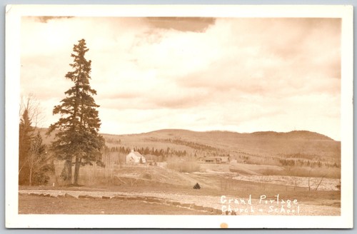 Rppc grand portage - portage, chiesa