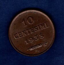SAN MARINO 1938 CENTESIMI 10