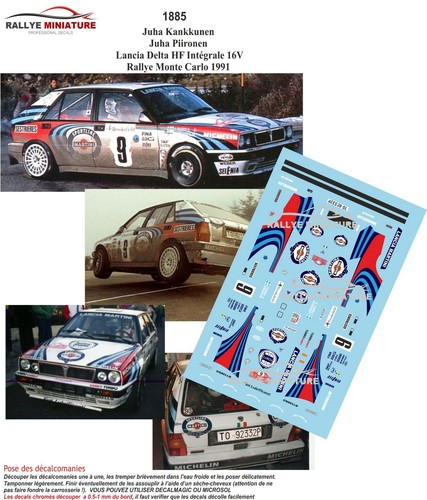 Decals ref 1885 lancia - decals, 1/43