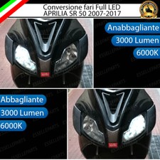 CONVERSIONE FARO LED APRILIA